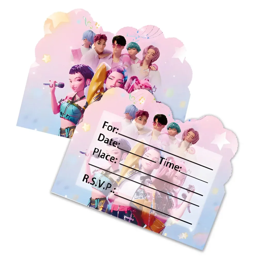 

Новый аниме фильм Kpop охотники на демонов пригласительная открытка на день рождения мини поздравительная открытка односторонняя детский душ день рождения