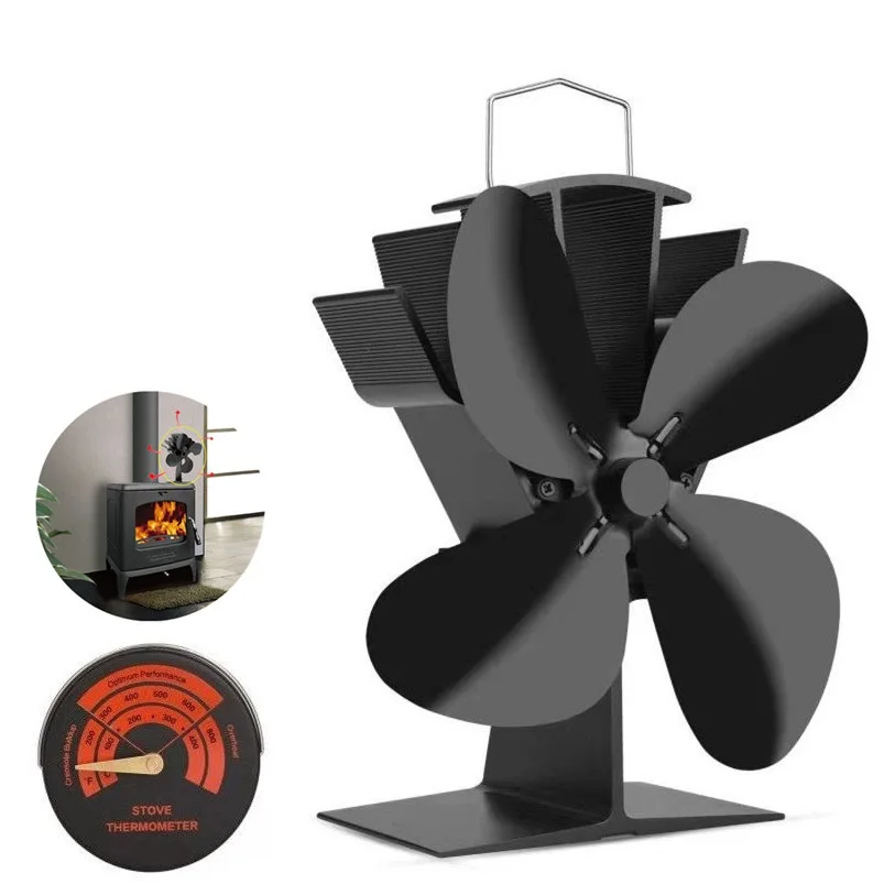 

Fireplace Fan Temperature Difference Power Generation Thermal Fan Outdoor Ice Fishing Heating Stove Smart Fan