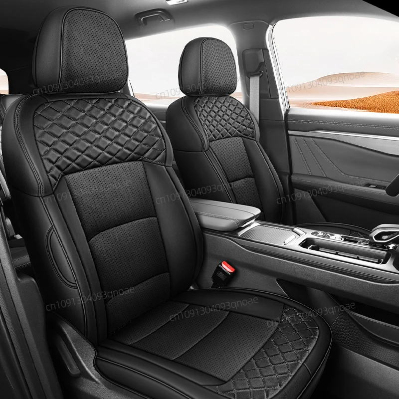 غطاء مقعد السيارة مخصص لجيلي Okavango 2022-2025 جيلي هاويو الجلود الاصطناعية مغطاة بالكامل على جميع 3 صفوف 7 مقاعد #1