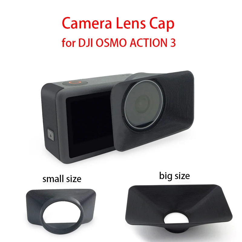 

Camera Lens Hoods Anti Glare Sun Shade Cover Light Flares Protection Shield Cap for DJI Osmo Action 3 Camera Protector Accessory