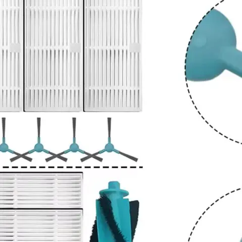 Main Brush Side Brushes Filter Kit For ATVEL For SmartGyro R80 For Conga For 2499 For Ultra Home Advanced Vacuum Cleaner Parts A