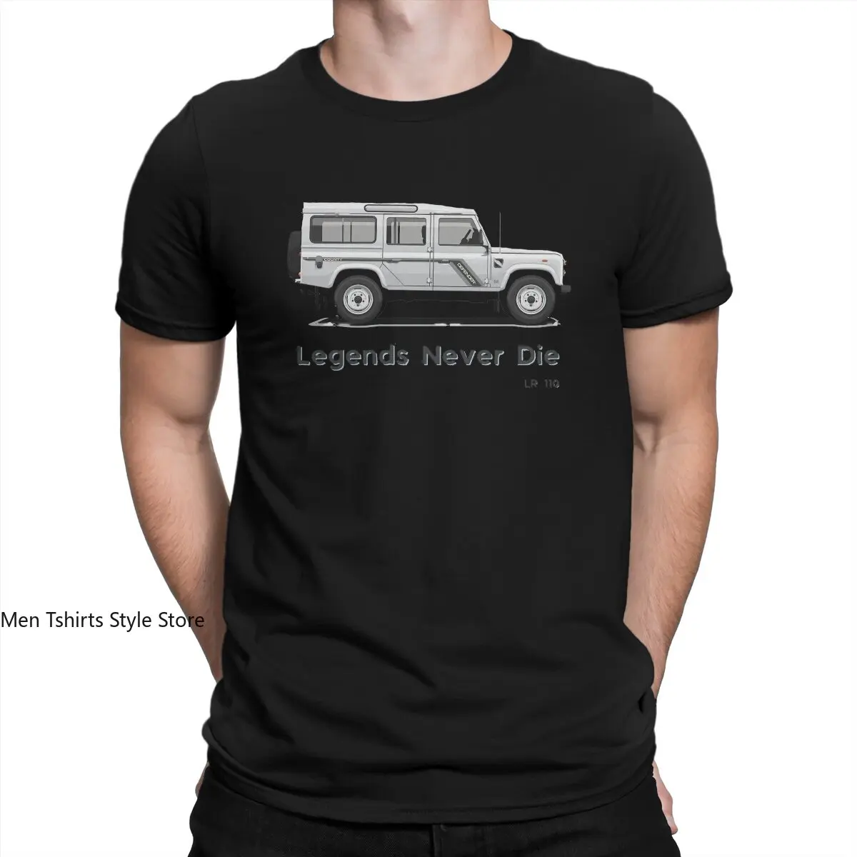 Land Rover SUV Men's TShirt Land Rover Defender 110 Distinctive T Shirt Harajuku Sweatshirts Hipster