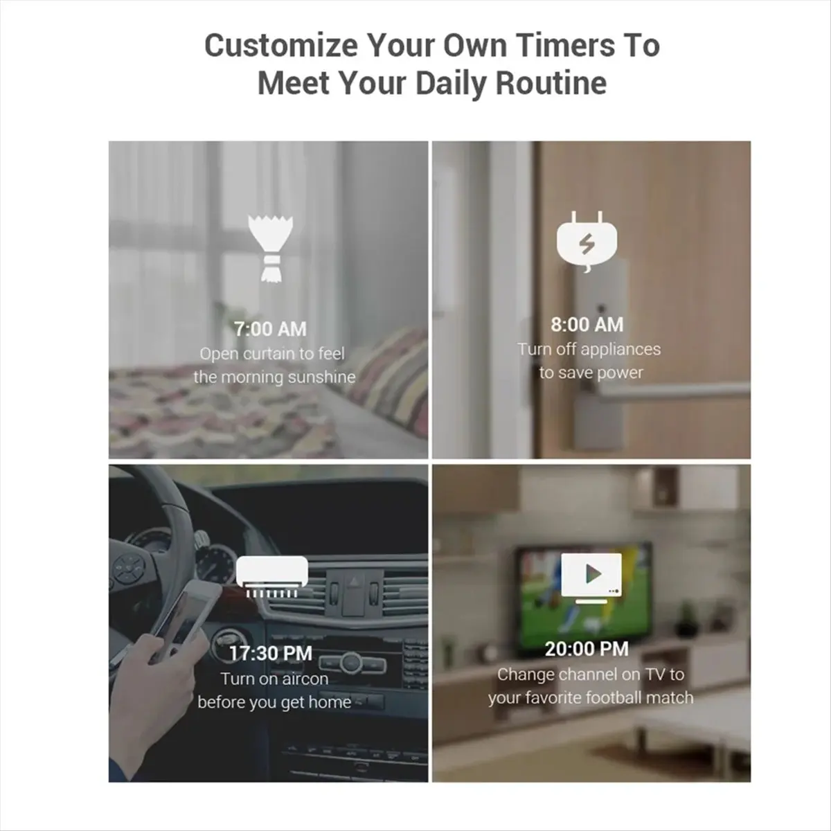 B21B RM4 Pro WiFi Universal Remote Control RF IR Controller Smart Home for Alexa & Google Home EU Plug