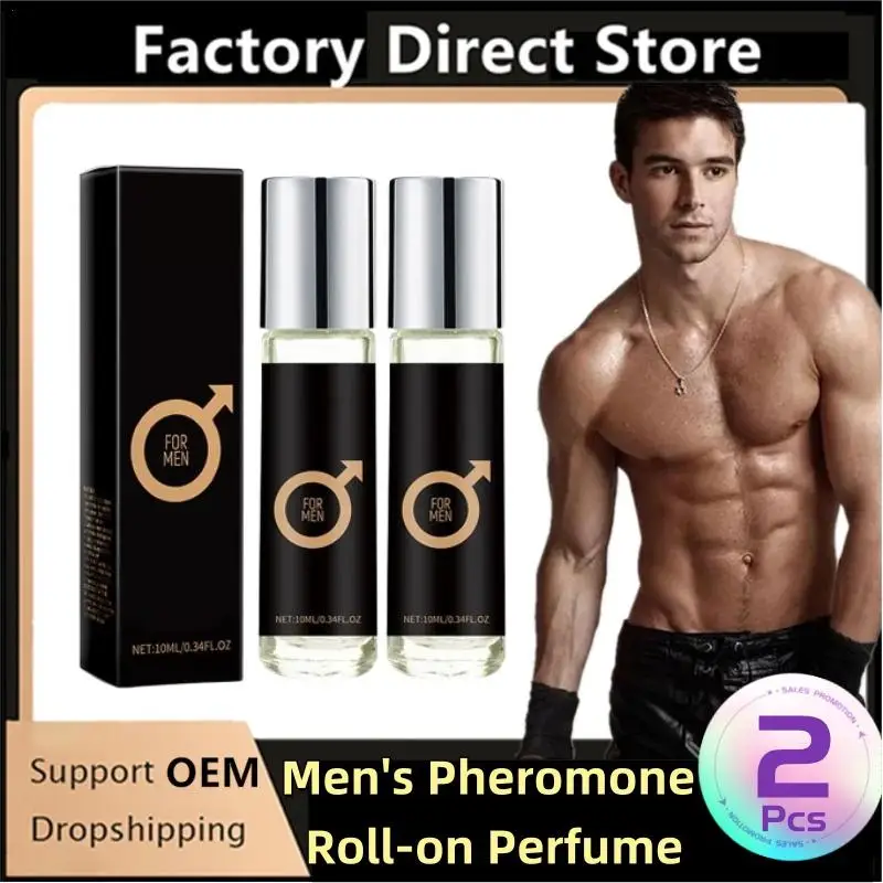 

2Pcs Portable Intimate Partner Roll-on Perfume Pheromone Perfume Stimulates Flirtation Perfume Natural Gentle Perfume For Men