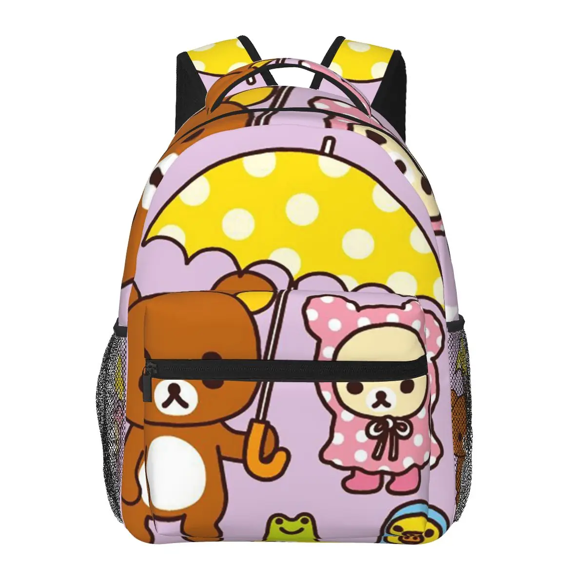 

Rilakkuma Backpacks Boys Girls Bookbag Children School Bags Cartoon Laptop Rucksack Shoulder Bag Large Capacity