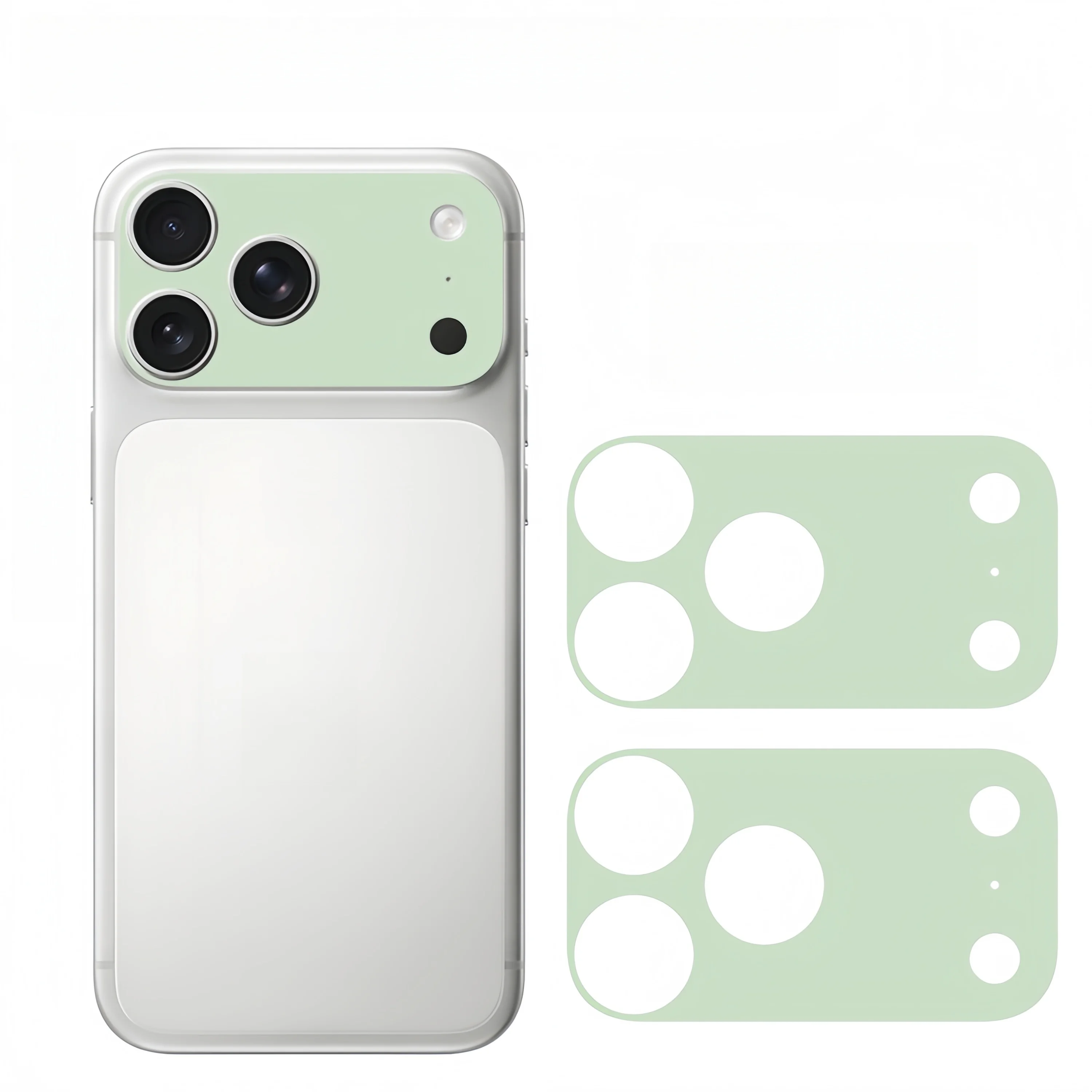 2PCS Plain Color Lens Skin sticker For IPhone 17 Pro Max 17Pro 17 Air Full Cover Anti Scratch Matte Back Camera Protective Flim