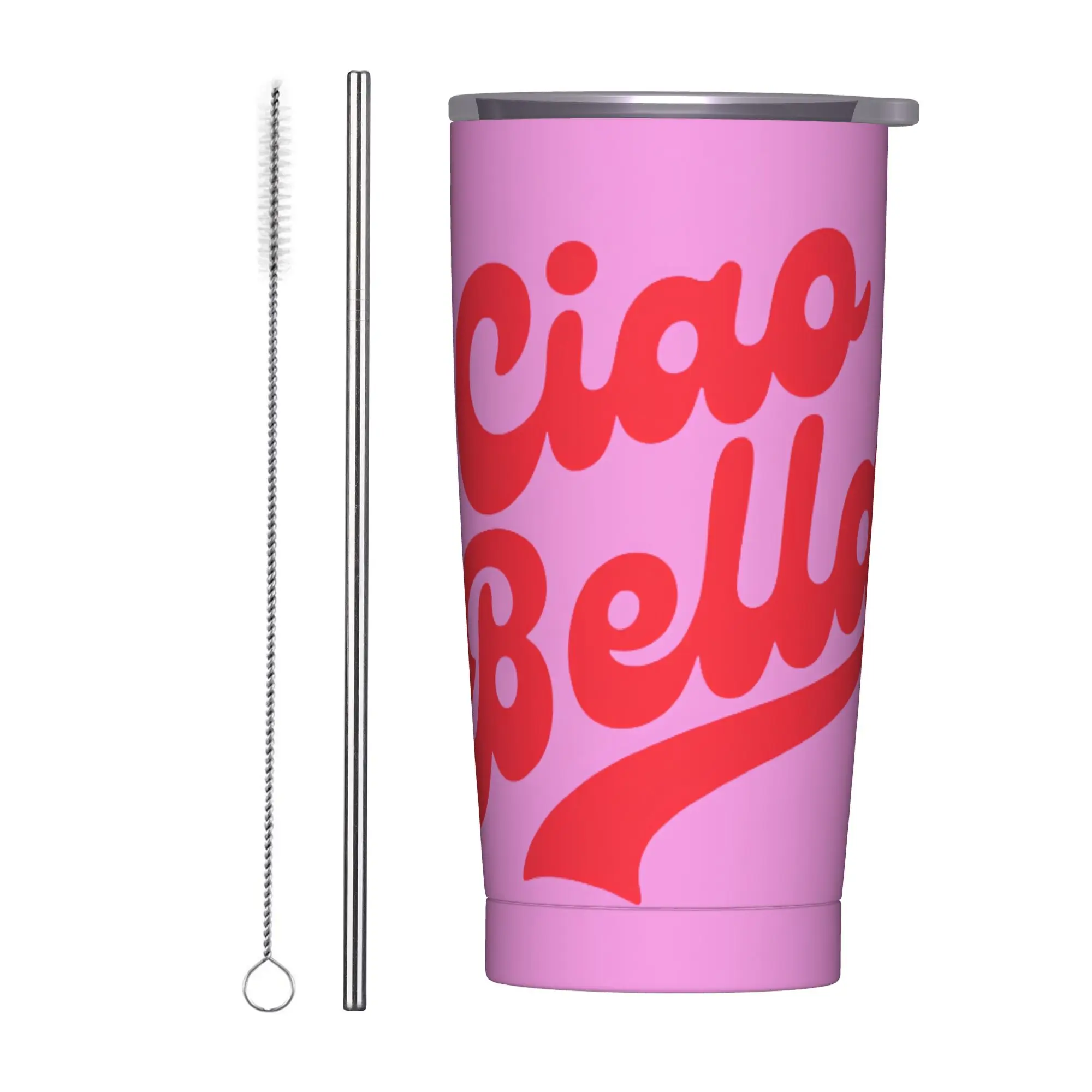 Stainless Steel Tumbler Ciao Bella Art Design Thermal Mug  Portable Cold and Hot Camping Mugs Cup