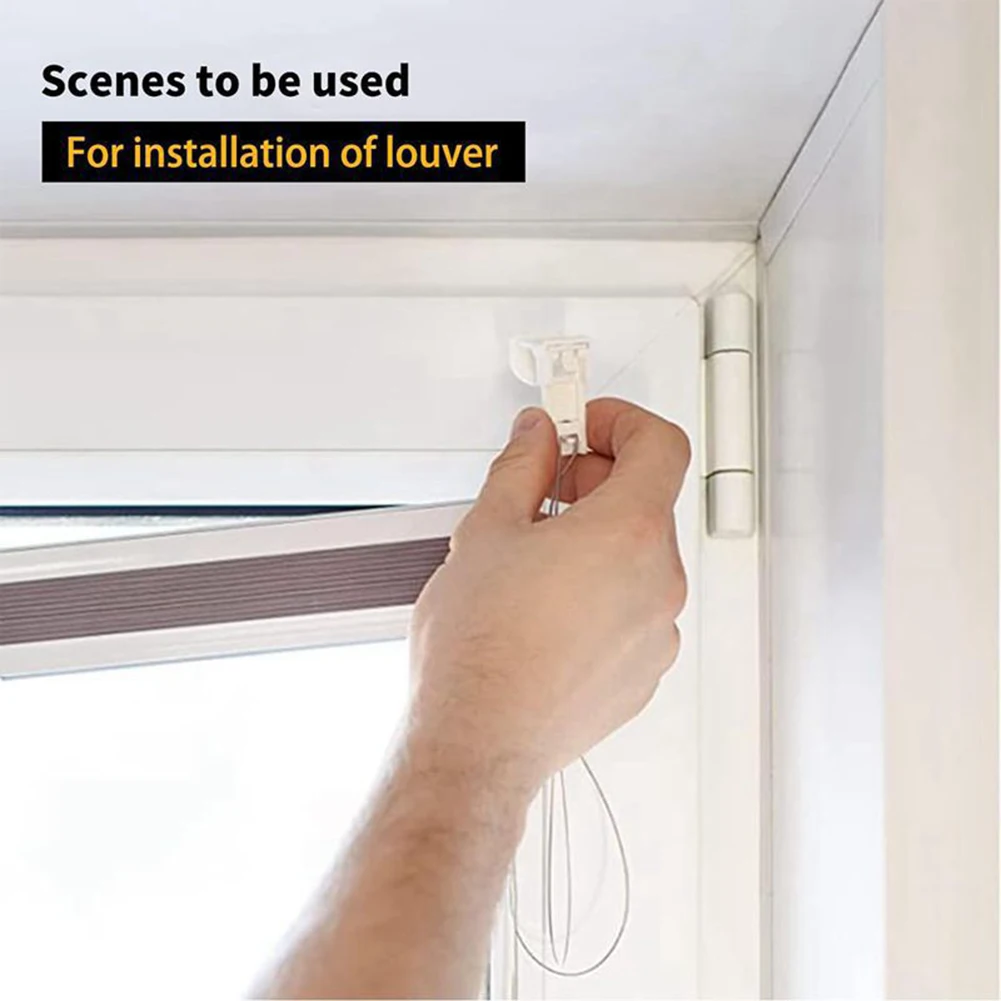 36PCS Pleated Blind Holder Bracket DIY Accessories Set Easy Installation Simple Pleated Window Shades Blinds Curtains Clamp