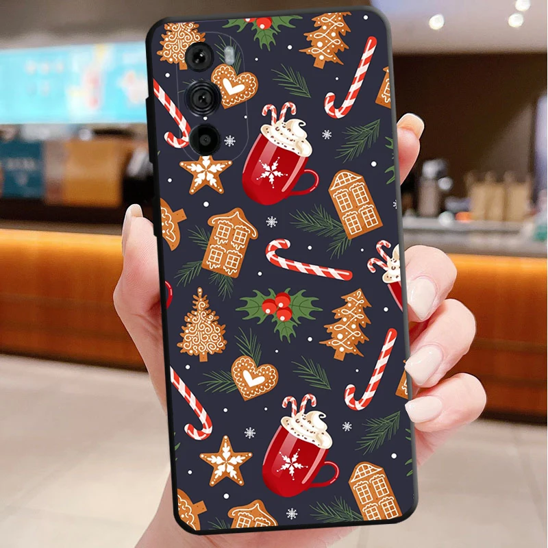 

Cute Christmas Aesthetic Phone Case For Motorola Edge 50 40 Pro 60 50 40 30 Ultra Neo Fusion Moto G Play G Stylus G Power G