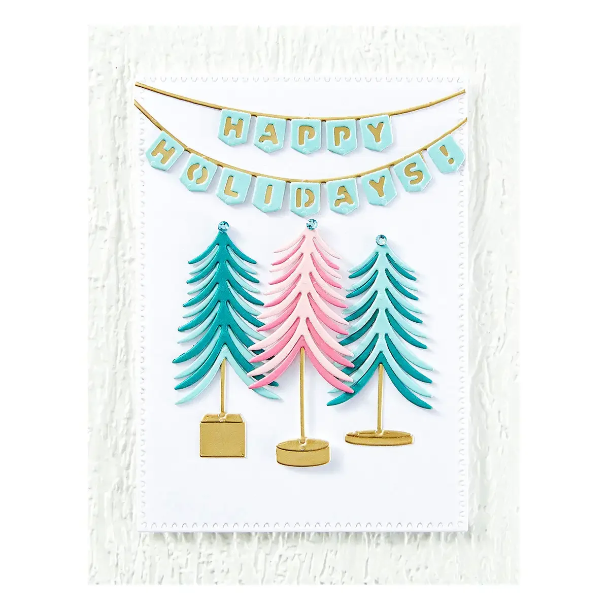 Craft Clearance 2024 Christmas Trees Woodland Fox Metal Cutting Dies Hot Foil Stencil for DIY Decorating Scrapbook Paper Album
