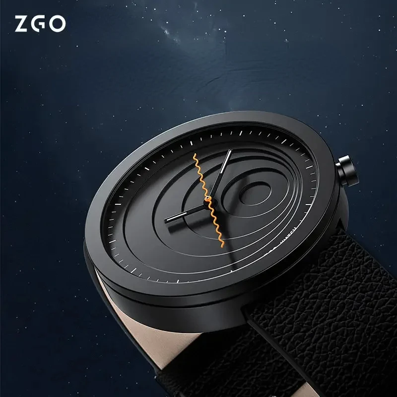 ZGO Wormhole New Concept Student Watch Simple Boys Luminous Quartz Watches