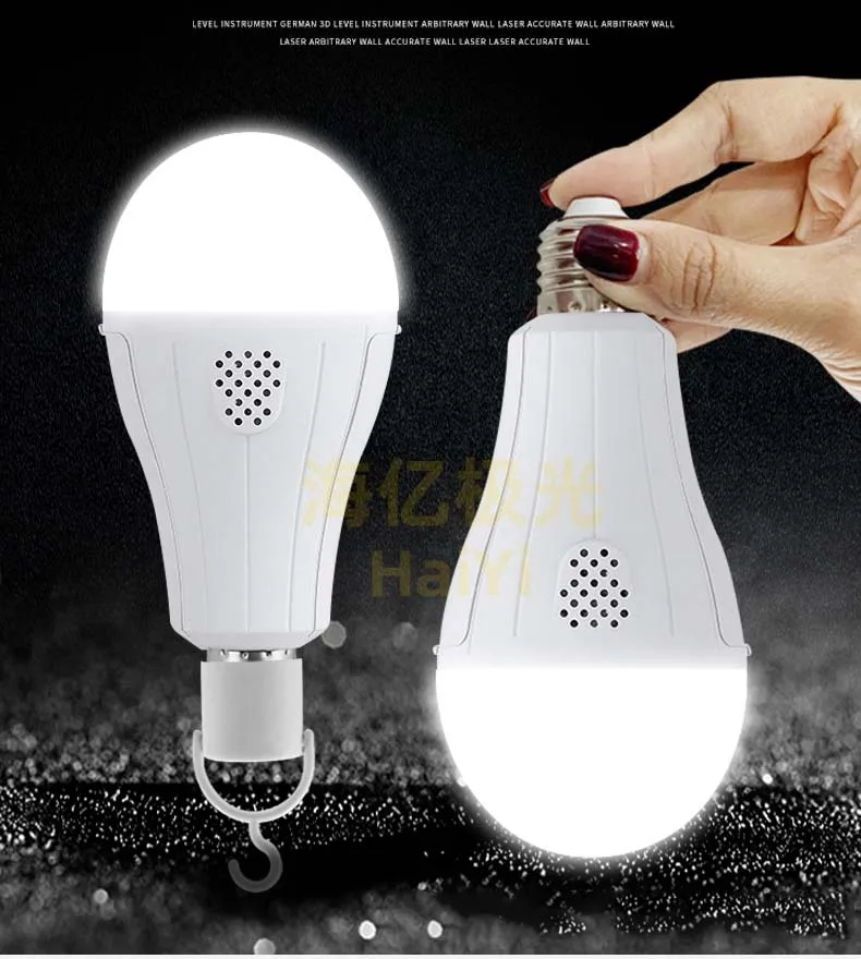 18650 Lithium Battery Led Bulb Detachable Dual Battery E27 Emergency Light Ic Cross Current Drive 2835 Chip Led Lamp Led Bulb