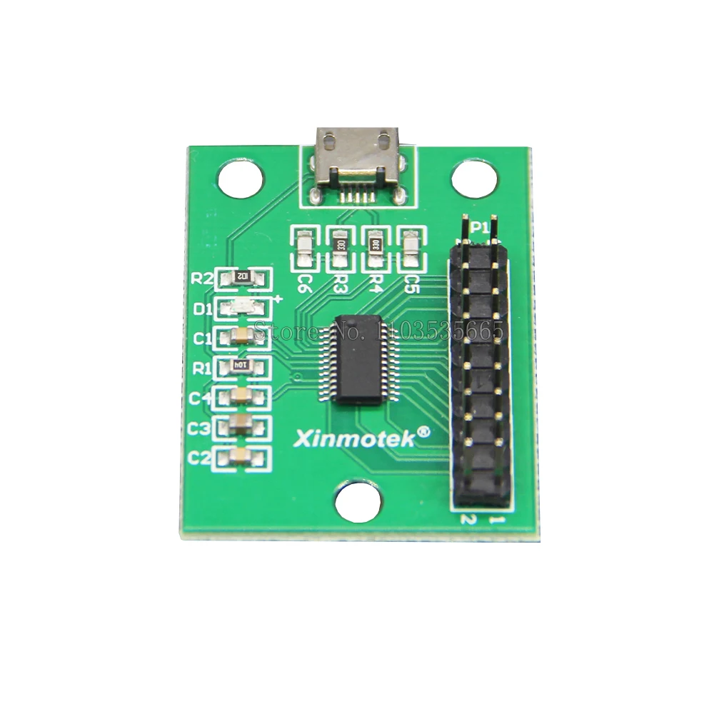 XINMOTEK XM-10/08 PS3 /PC /Raspberry Pi /Android Micro USB Board Arcade Zero Delay Game Joystick Button Controller Without Cable