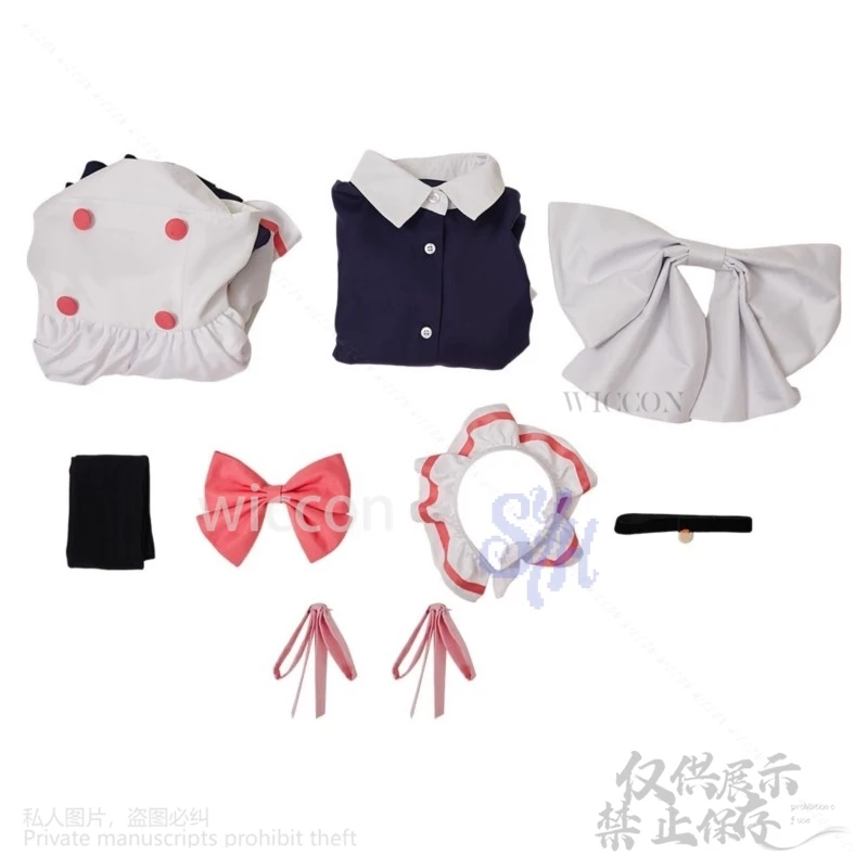 Anime dandadan se2 cosplay ayase momo kawaii traje bonito vestido de empregada jsk bowknot lolita jirai kei meninas japonesas festa de halloween