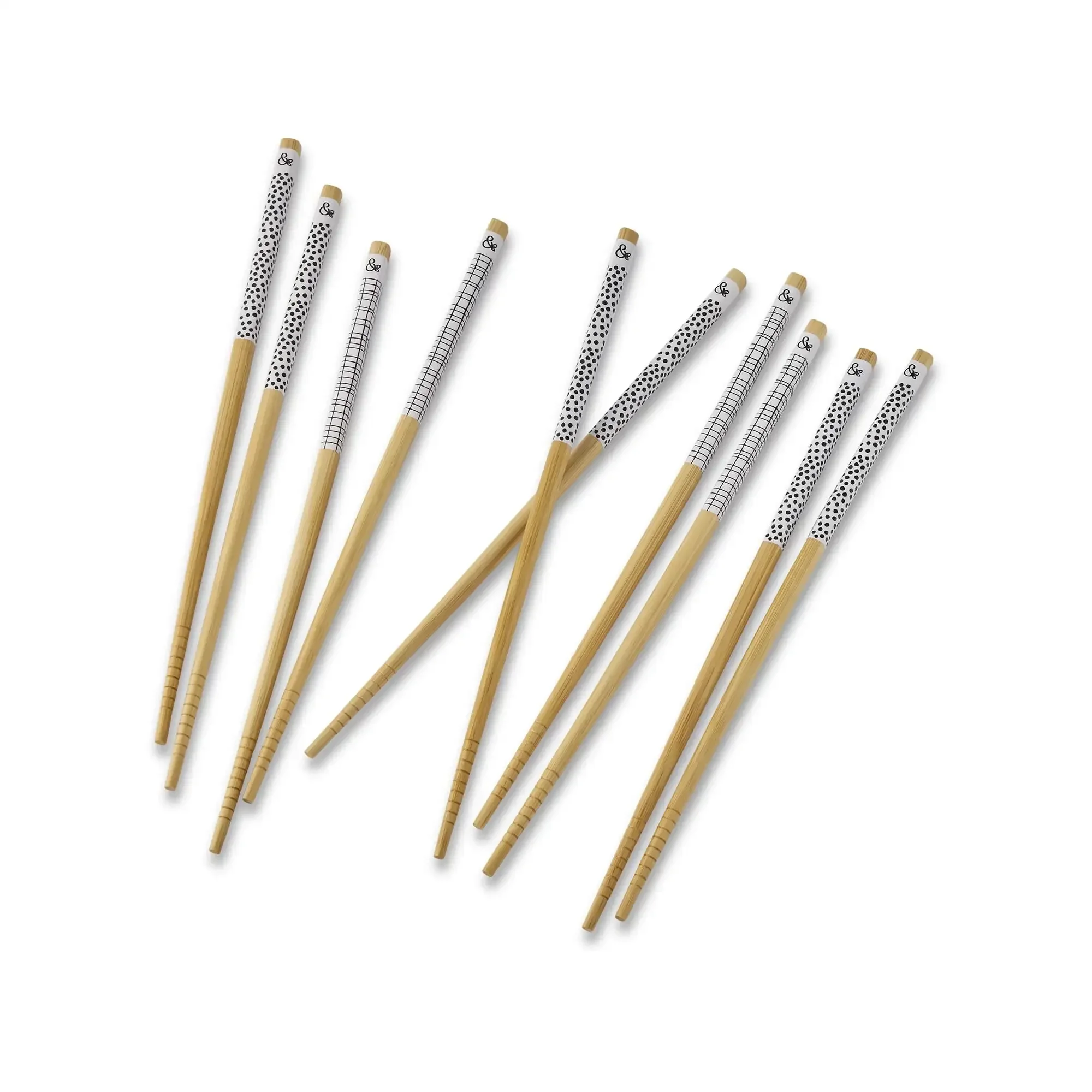 

Eco-Friendly Bamboo Chopsticks Set - 10 PCs Reusable, Durable & Lightweight for Sushi Asian Cuisine | Family Dining Gift