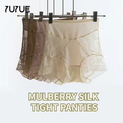 Yu Yue 2025 New Mulberry Silk Tight Panties Light Pressure Abdomen Pants Waist Underwear Women’s Silk Underwear Ladies Briefs