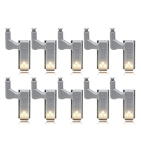 10-piece universal LED intelligent touch-sensitive Ambry lamp cabinet interior hinge lamp sensor lamp wardrobe night light