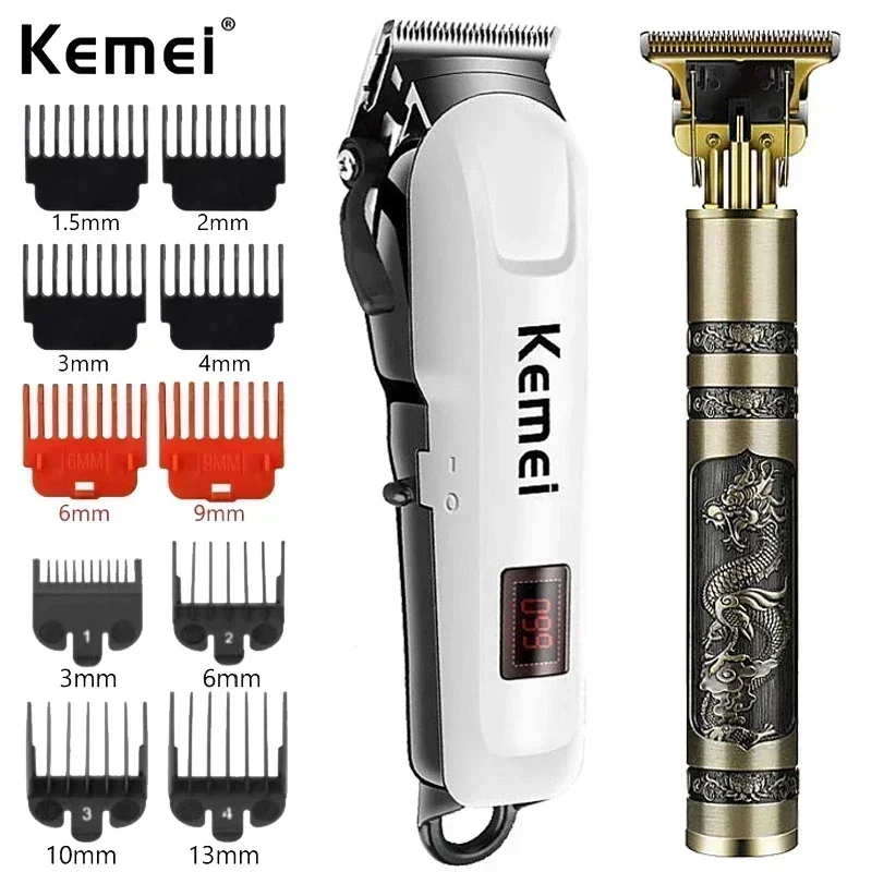 

Kemei KM-809A электрическая машинка для стрижки волос беспроводной триммер для мужчин профессиональная машинка для стрижки волос перезаряжаемый триммер для стрижки волос