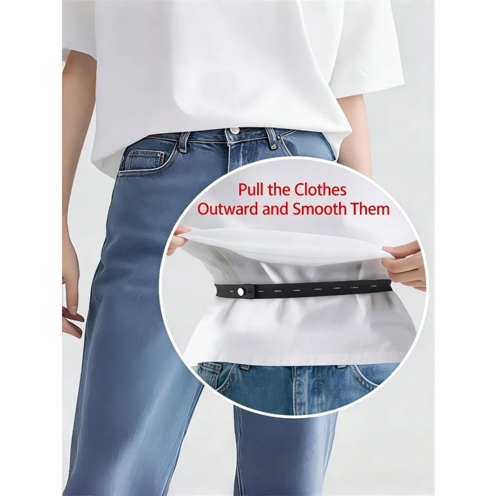 

4pcs/Set (1 Drawstring + 3 Buttons) Adjustable Hem & Waist Cincher Tool Set, Suitable For T-Shirts, Knits, Dresses, Sportswear, No-Sew Hem Shortener With Buttons, Invisible Waist Tightener For Pants, Shirts, Blouses, Unisex Sewing Tool