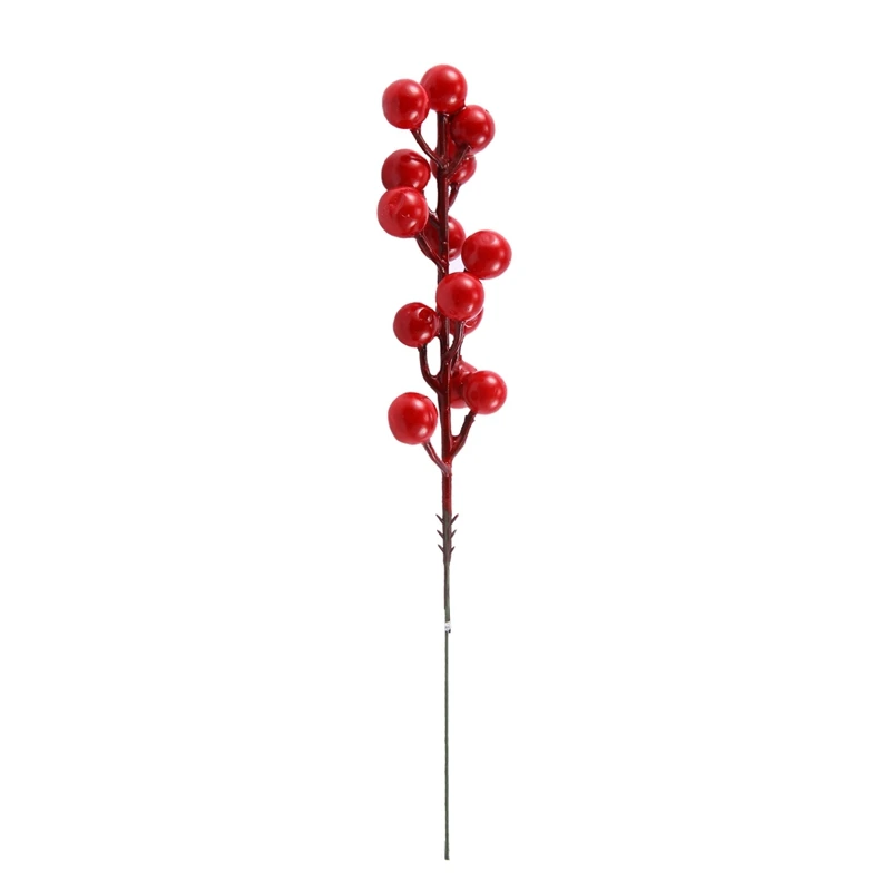 120 Pack 8Inch Artificial Christmas Red Berries Stems For Christmas Tree Ornaments,DIY Xmas Wreath image 4