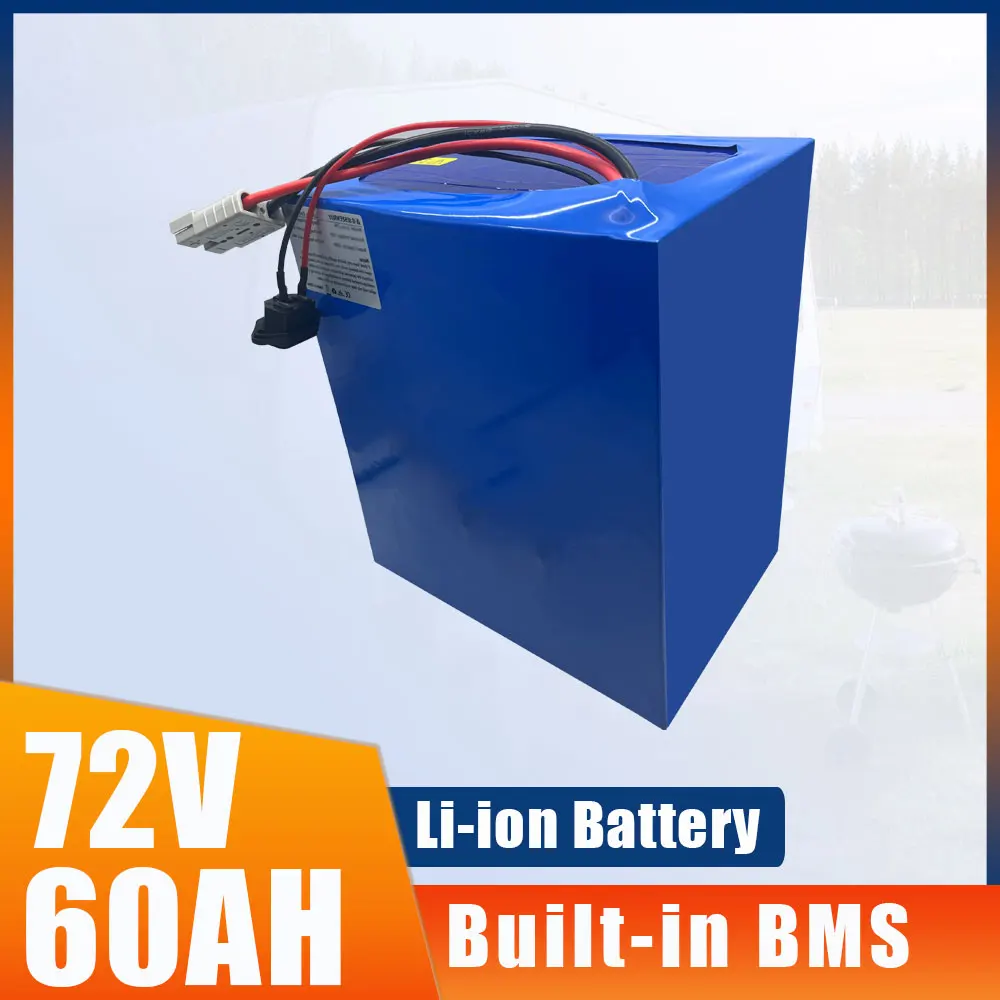 SEENRUY 72V 60AH Li-ion With 30A 50A 80A BMS 3000W 5000W Start The Battery Motor Golf Cart Motorcycle Lithium Polymer Battery