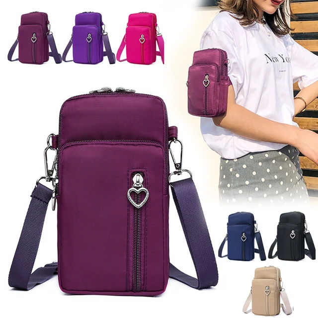 Torby Crossbody dla kobiet Wodoodporna nylonowa wielofunkcyjna mała torba na co dzień Etui na telefon komórkowy Torba Crossbody Torebka sportowa