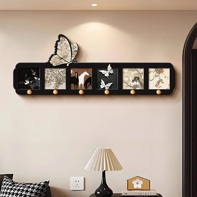 rf-Organizer Indoor Coat Racks Wall Luxury Living Room Dress Wooden Coat Racks Nordic Open Porte