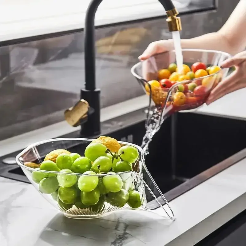 Multi-functional Drain Basket Sink Kitchen Sink Strainer Basket Strainer Sink Washing Basket Home Organizer Drain Fruit Strainer