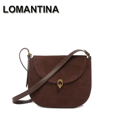 LOMANTINA  Commuter Shoulder Underarm Phone Bags For Girls Saddle Crossbody Shoulder Purses Luxury Designer Handbags Quality