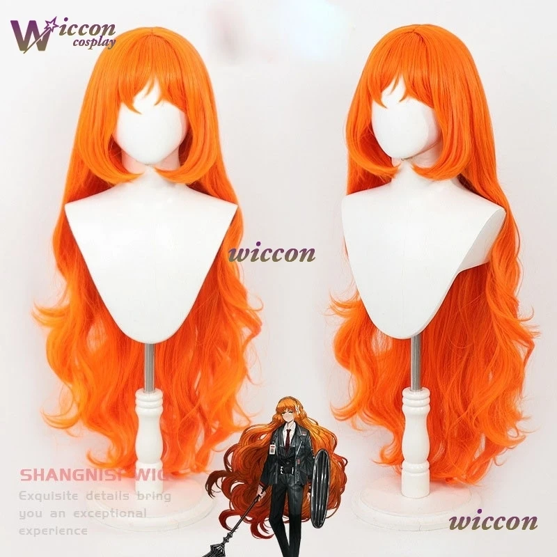 

CosR Game Limbus Company Ishmael Passabus Косплей Парик Оранжевые вьющиеся волосы Термостойкие синтетические парики Хэллоуин Карнавальная вечеринка