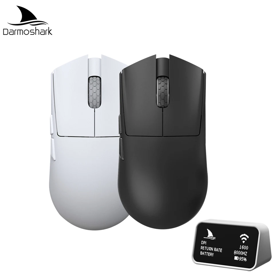 Darmoshark Gaming Mouse M3 Micro Pro Wireless 8K Tri-Mode PAW3950