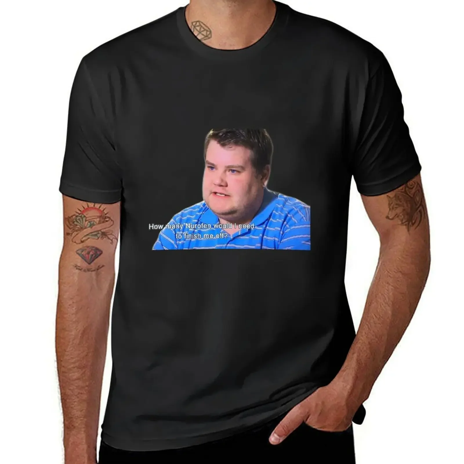 Smithy Gavin & Stacey How Many Nurofen T-Shirt graphics designer shirts Men's clothing