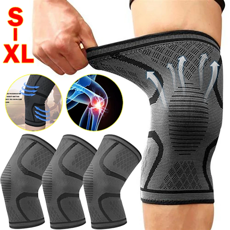 

Outdoor Sports Pressure Bandage Knee Pads Silicone Spring Breathable Knee Pads Meniscus Tear Arthritis Pain Relief Knee Pads