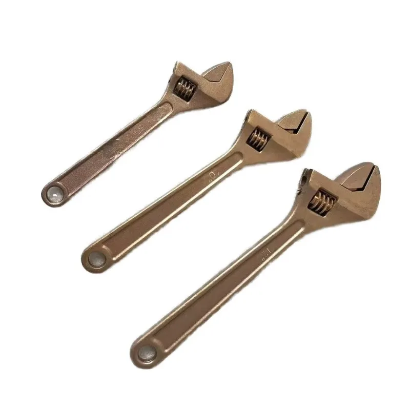 Herramientas sin chispas Llave ajustable de cobre y berilio de 6" adecuada para varios campos