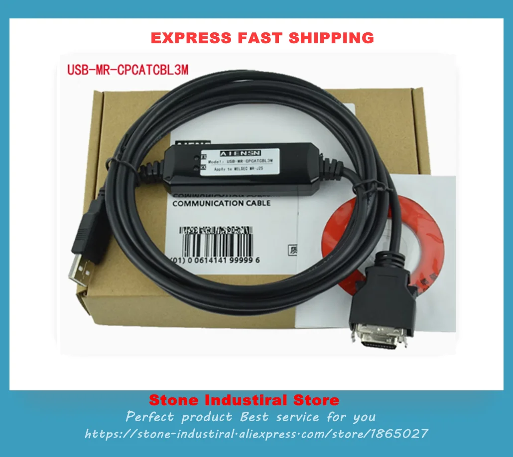 

MR-J2S Data Cable USB-MR-CPCATCBL3M New Compatible Download Line