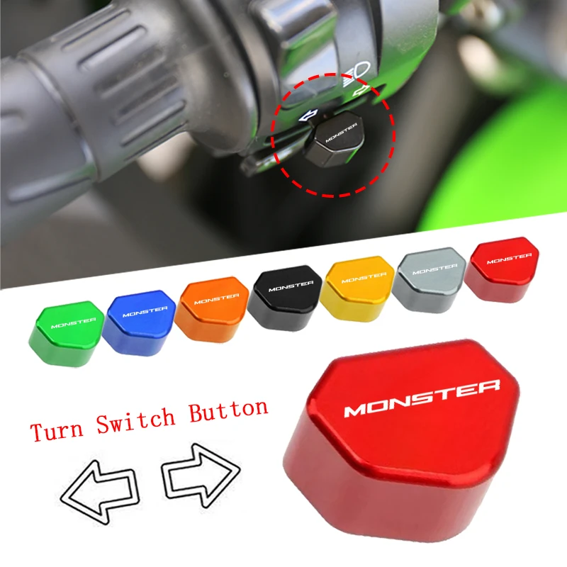 

For Ducati Monster S2R / S4R S4RS Monster 796 /1100 CNC Aluminum Mototcycle Switch Button Turn Signal Switch Key Cap