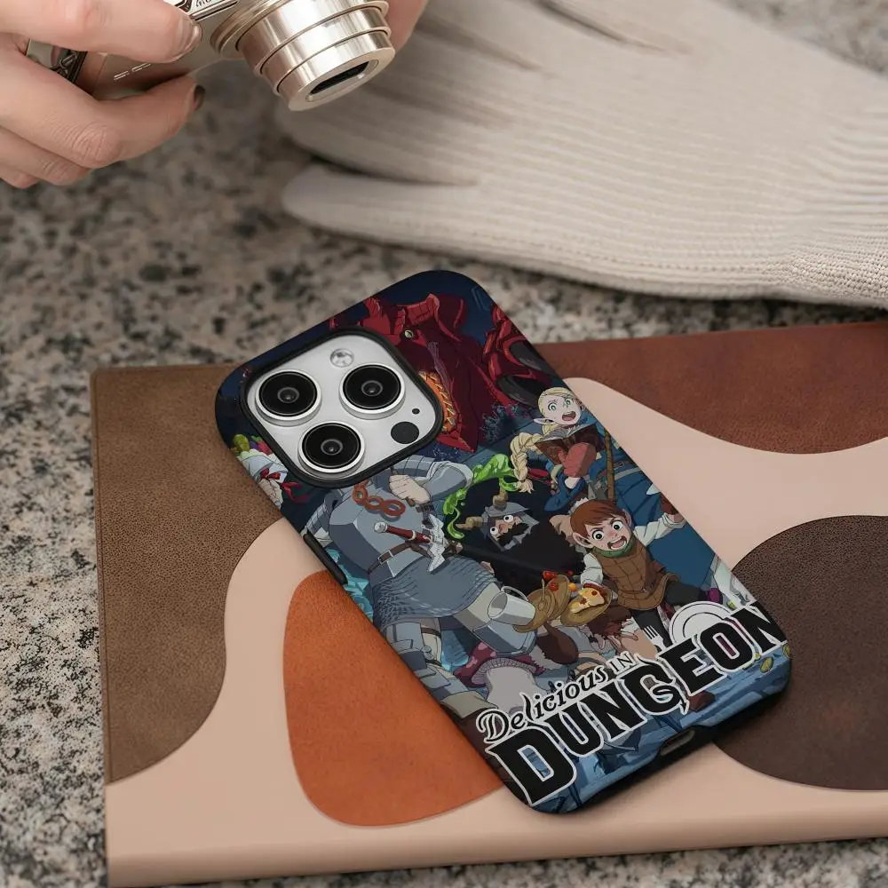 D-لذيذ في الزنزانة جراب هاتف آيفون 17 16 15 14 13 12 برو ماكس بلس لامع HD طبقة مزدوجة السائل الصلب قذيفة