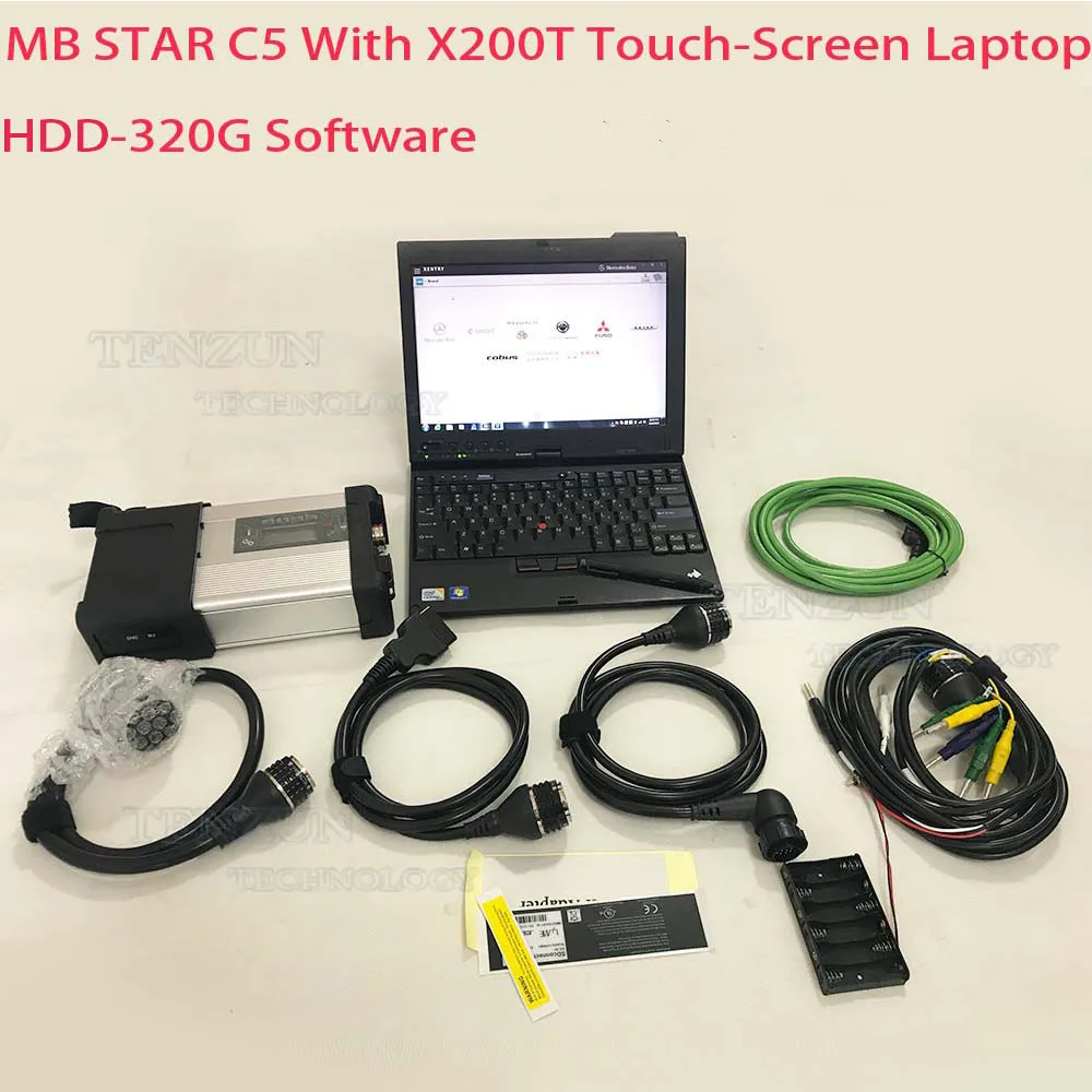 

DIAGNOSE Mb Star C5 SD CONNECT WIFI DOIP 480GB SSD Win10 Car TRUCK Diagnostic Laptop Thinkpad x200t Touch Screen 4g FULL KIT