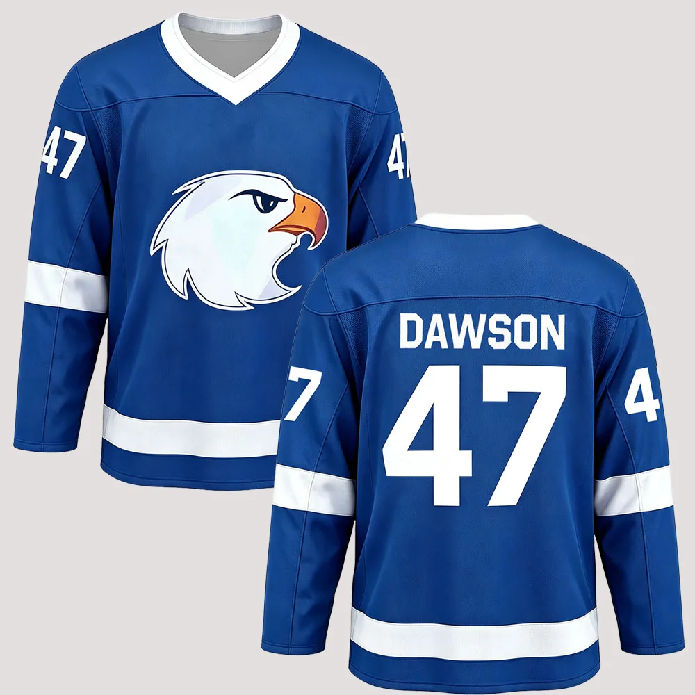 Heart Check Dawson #47 Hockey Uniform Jersey Book Lover Men Women Tshirt Youth Summer Aesthetic High Street Oversized Sportswear