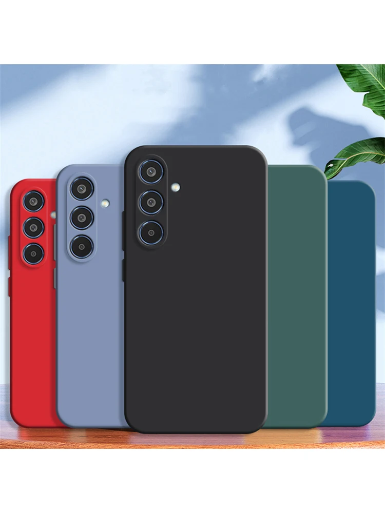 Luxe Vloeibare Siliconen Case voor Samsung Galaxy A14 A24 A34 A54 A15 A25 A35 A55 A16 A26 A36 A56 A07 A17 4G 5G Cover - afbeelding 2