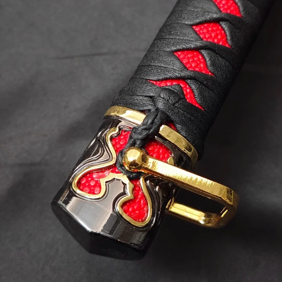 1：1 Rivers of Blood Sword 116cm Model Wooden Unsharpened Knife Game Peripherals Cosplay Desktop Model Ornament Collection