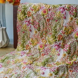 50cmx145cm Embossed Jacquard Fabric Women's Spring Autumn Pastoral Style Stiff Dress Clothing Diy Sewing Fabric JY9