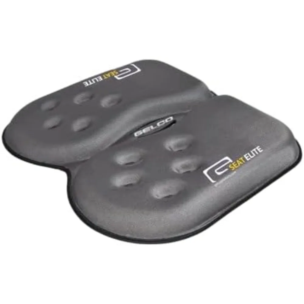 

GSeat Elite Orthopedic Gel and Foam Seat Cushion for Coccyx, Back, Tailbone, Prostate, Postnatal, and Sciatica - Gray