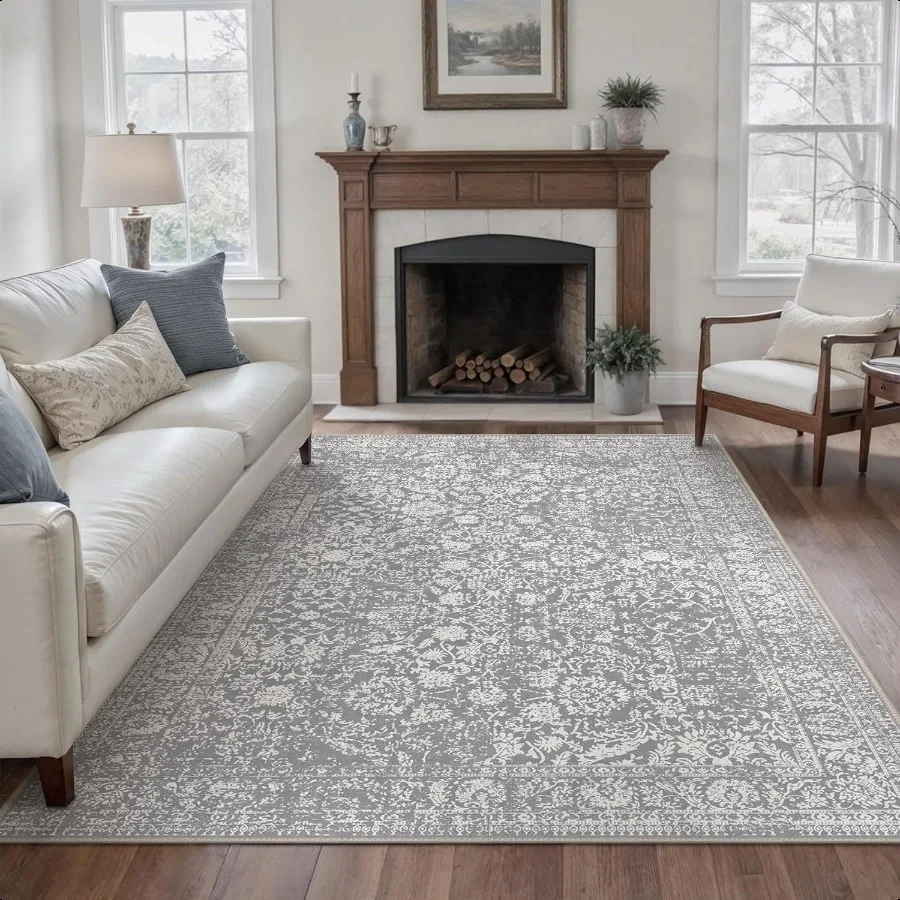 

Area Rugs 5x7 hine Washable Rugs for Living Room Indoor NonSlip Carpet Ultra Thin Printed Rug for Bedroom Dinning Room Nursery