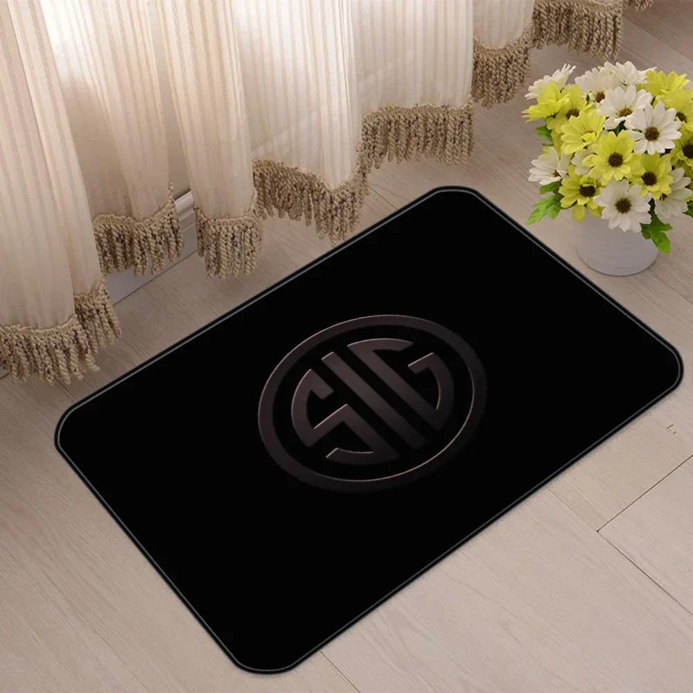 SIG SAUER Doormat for Entrance Door Cute Room Decor Home Decoration Anime Rug Balcony Floor Bath Mat Kitchen Carpet Bedroom Mats