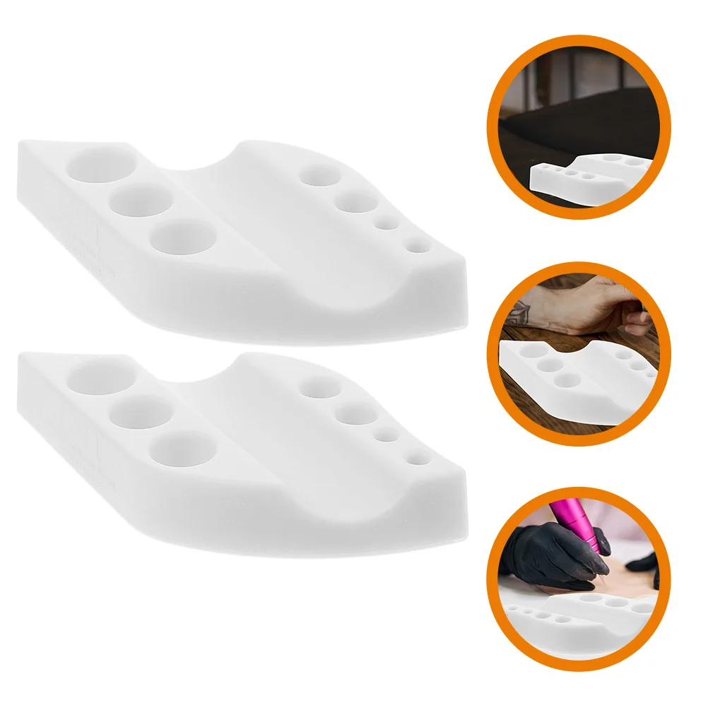 

2Pcs Silicone Tattoo Ink Cup Holders Pigment Organizer Eyebrow Ink Stand Pen Rest Tool Rack for Tattoo Accessories