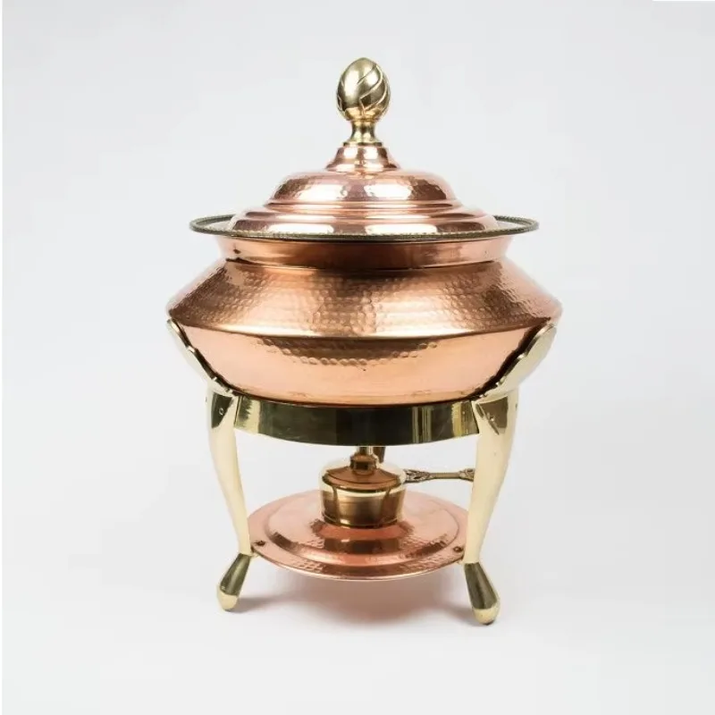Dish for Wedding IAnd Restaurant Kitchen Usage Modern Food Warmer Buffet Chafing Dish with Lid Metal Gold Buffet Serving