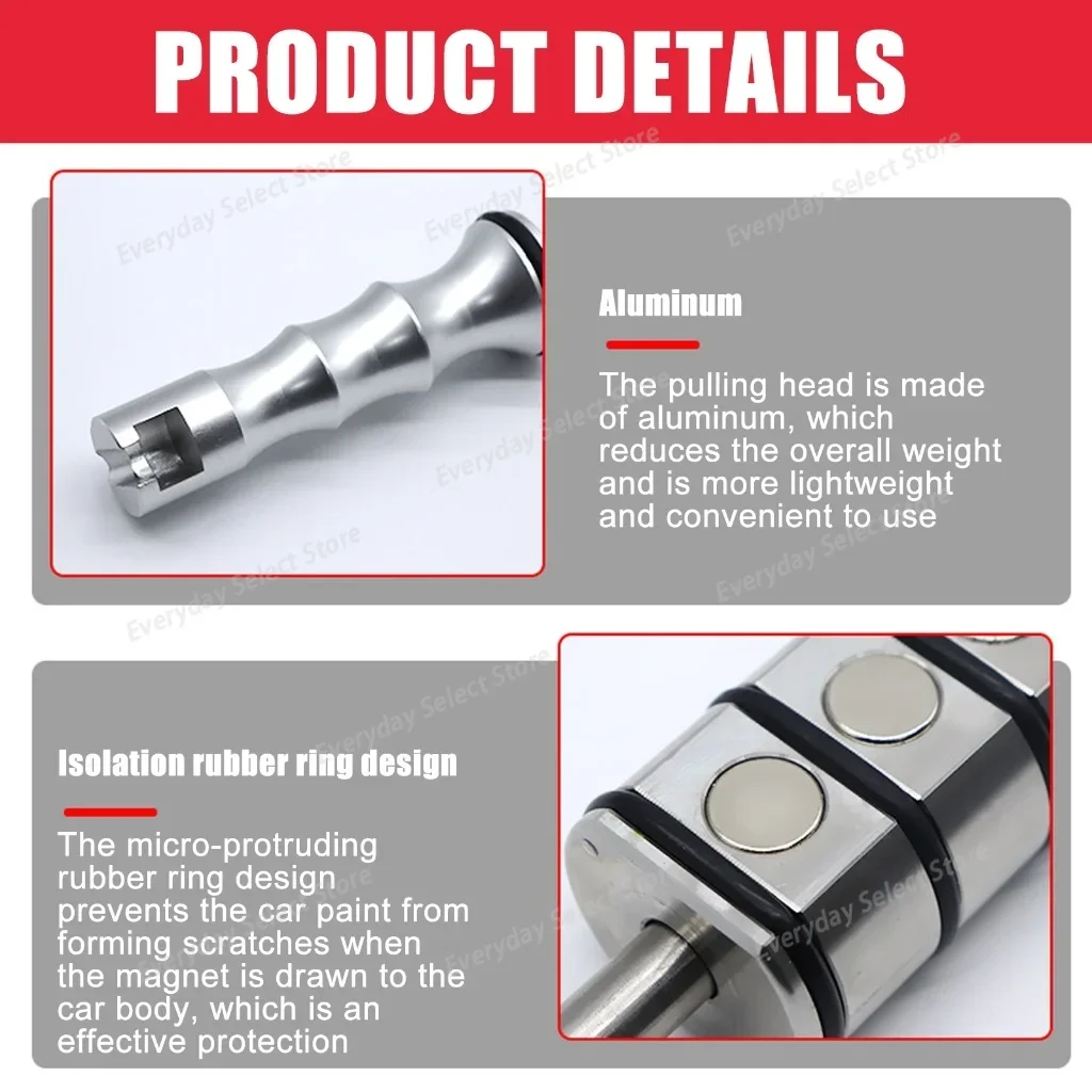 High‑Strength Magnetic Dent Puller, Ergonomic Car Body Dent Repair Tool 44cm, Practical Accessory for Vehicle Owners