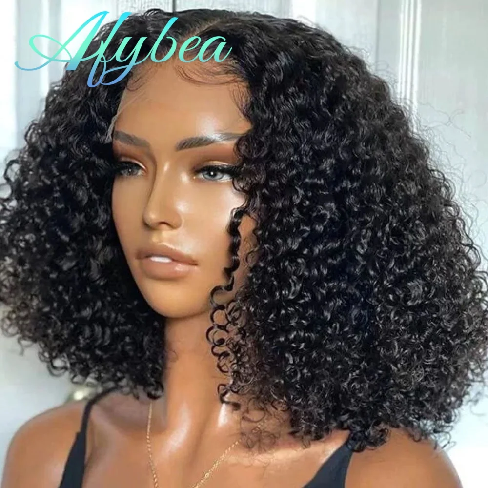 

210 Density Water Wave 13x6 Hd Lace Frontal Wig Human Hair Ready To Wear And Go Human Hair PrePlucked Deep Wave Bob Glueless Wig