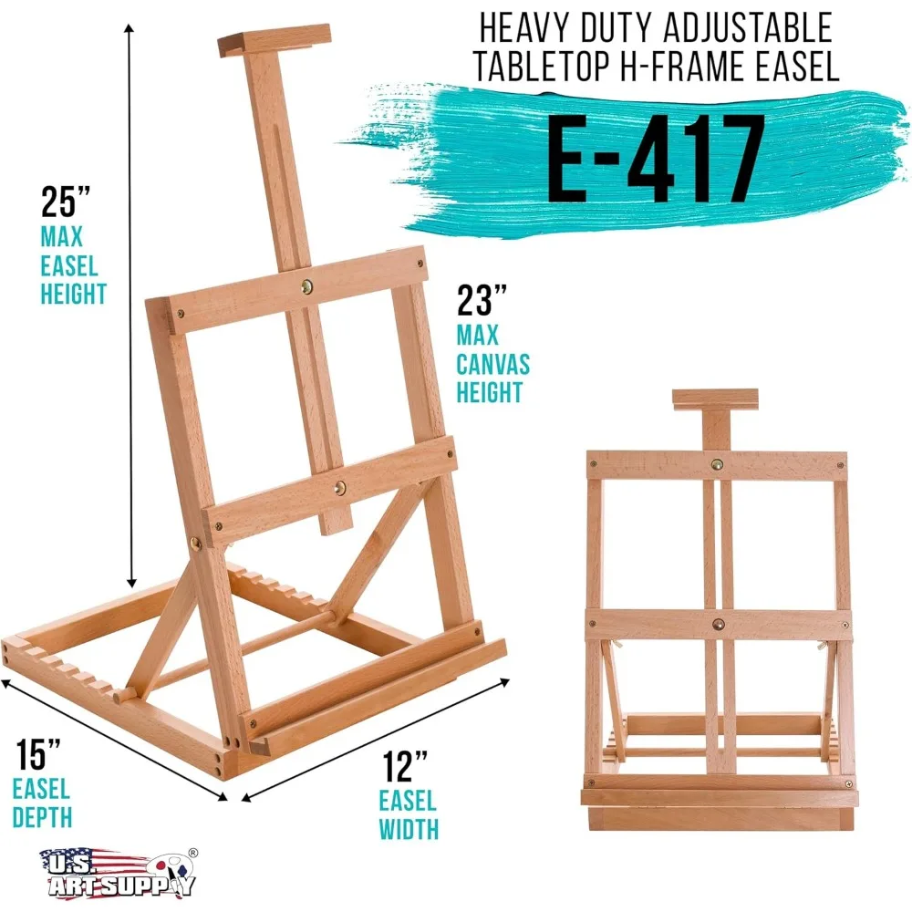 حامل سطح الطاولة عالي التحمل من Venice - طاولة رسم لسطح المكتب في استوديو الفنان، طاولة صياغة محمولة، لوحة فنية قابلة للتعديل،